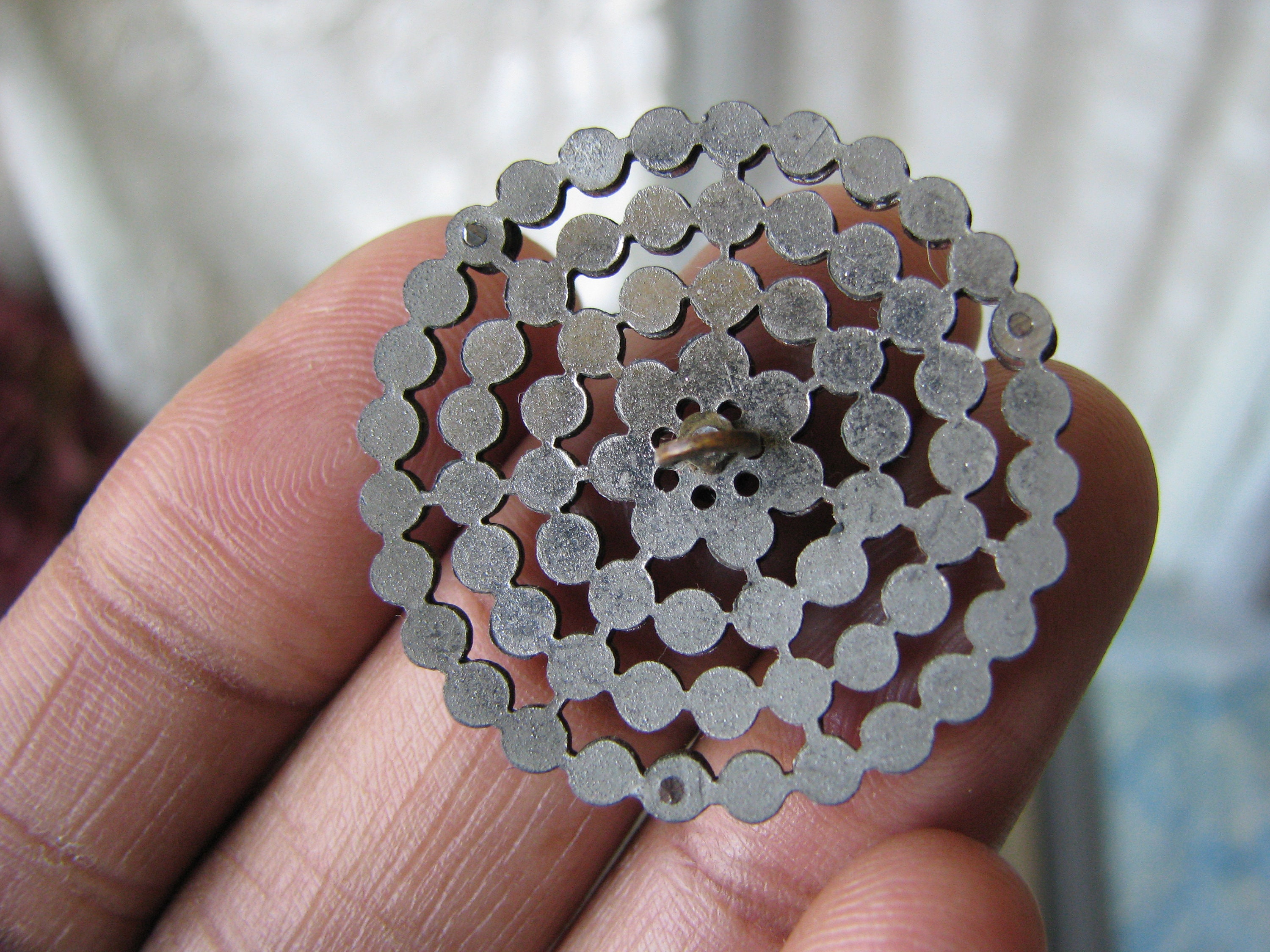 Victorian Cut Steel Button, Antique Studded Design (1 1/4'') - Etsy