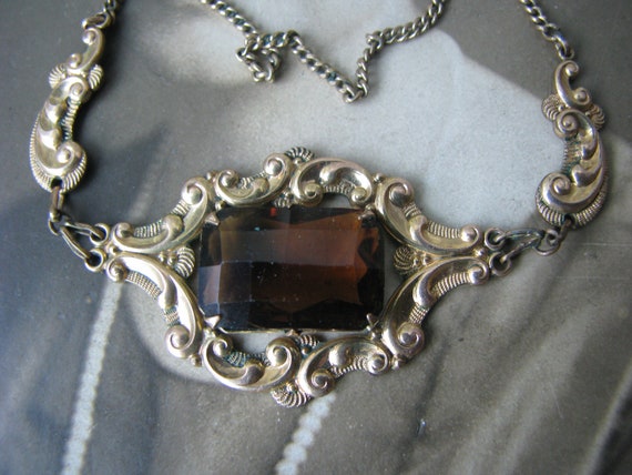 Victorian Paste Necklace, Antique Paste Necklace,… - image 1