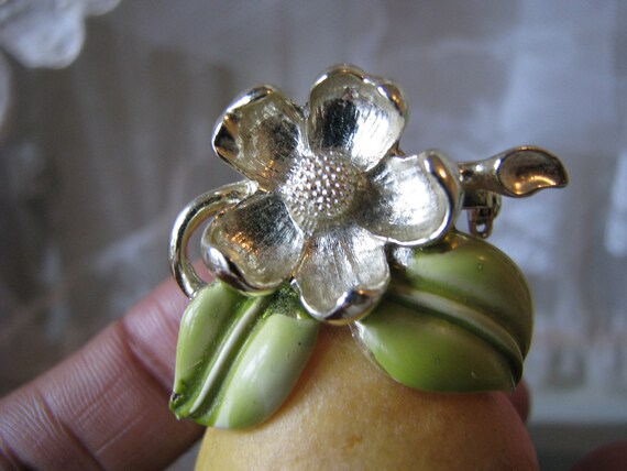 Vintage Pear Brooch, Vintage Fruit Brooch, Large … - image 4