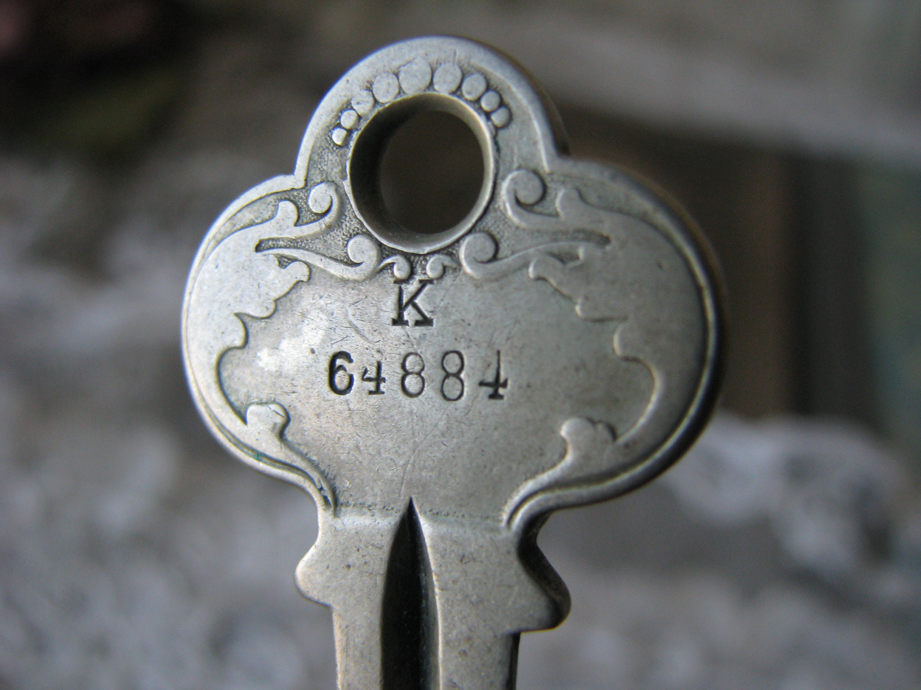Antique Brass Key Flat Brass Key P&F Corbin Lock Co. Etsy UK