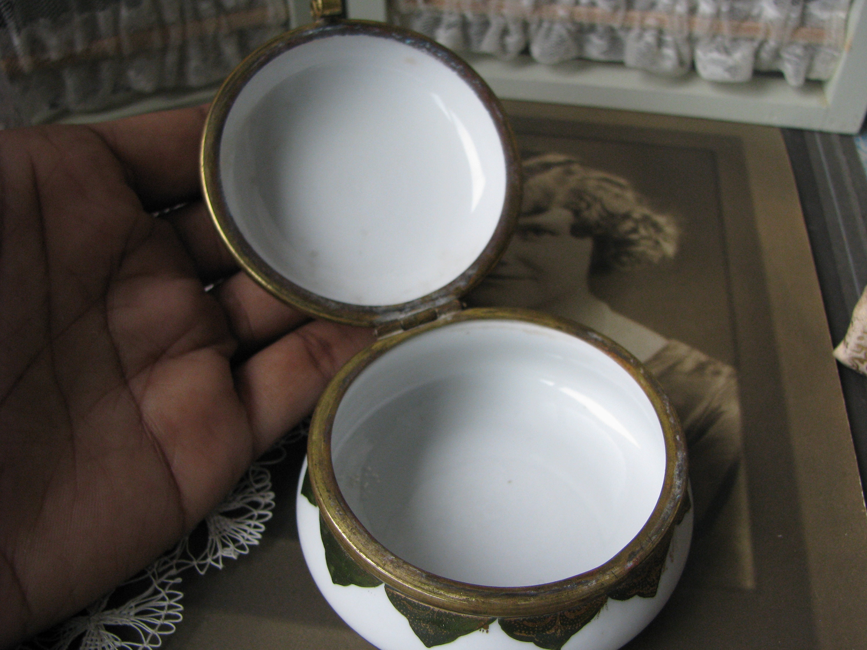 Antique Porcelain Box Victorian German Porcelain Box Hand Etsy