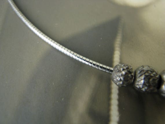 Sterling Silver Beaded Snake Chain Necklace, Ster… - image 5
