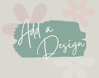 Agregar un diseño, complemento de diseño de suéter, suéter bordado personalizado, agregar una flor, agregar un diseño personalizado