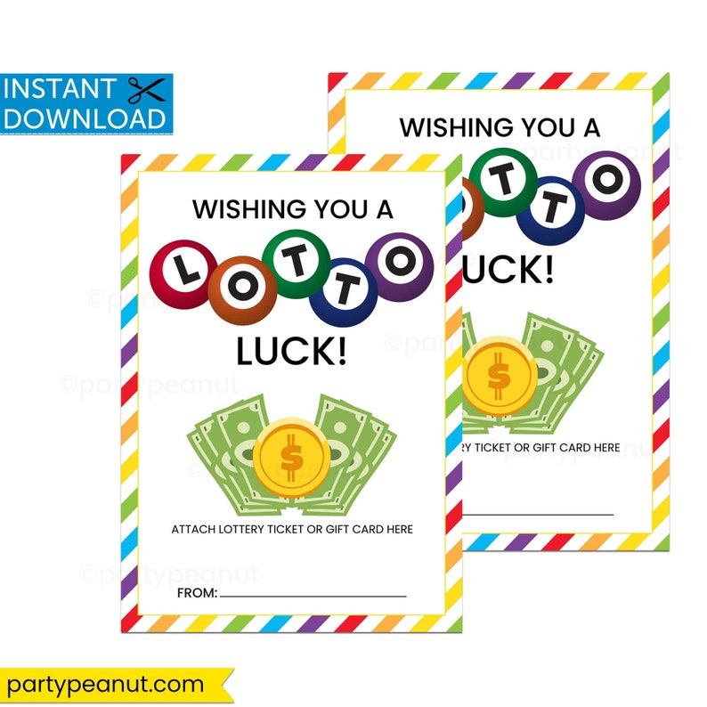 Wishing You Lotto Luck, Realtor Pop By, Client Thank You, Teacher Appreciation, Lottery Ticket Gift Card Holder, Lottery Gift, Coworker image 1