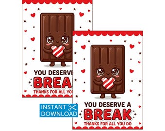 Kit Kat Treat Tags Lehrer Wertschätzung Mitarbeiter Geschenkanhänger Personal Geschenke Digitale Sofort Download
