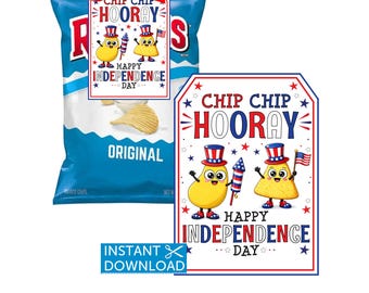 Chip Chip Hooray, 4.Juli Geschenkanhänger zum Unabhängigkeitstag, 4