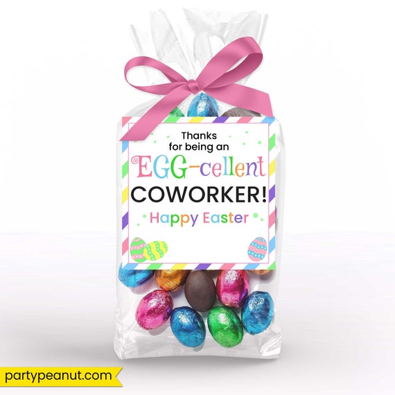 Easter Coworker Tag, Easter Candy, Employee Appreciation Tag, Easter Employee Gift Tag, Easter Coworker Gift, Easter Tags, Easter Gift Tags Il_570xn