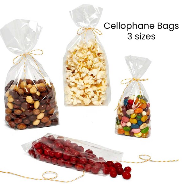 Clear Cello Bags Etsy
