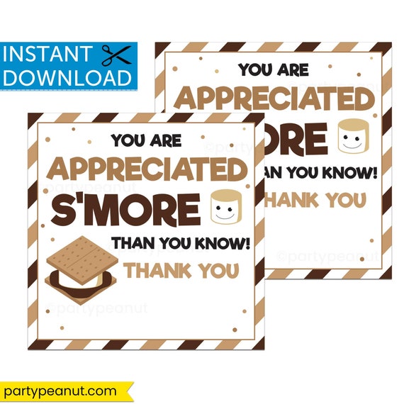 Appreciated More Thank You Tags - Party Peanut