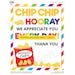 Chip Chip Hooray, Potato Chips Sign, Teacher Appreciation, Coworker ...