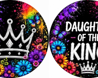 Daughter of the King Earrings, Silver Crown Earrings, Christian Faith Jewelry Gift