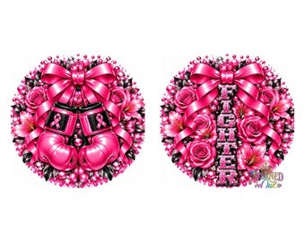 Fighter Breast Cancer Awareness Earrings, Pink Ribbon Boxing Gloves Earrings, BCA Survivor Gift