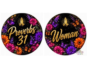 Pendientes de mujer con el versículo Proverbios 31, pendientes cristianos, regalo de joyería religiosa para ella.