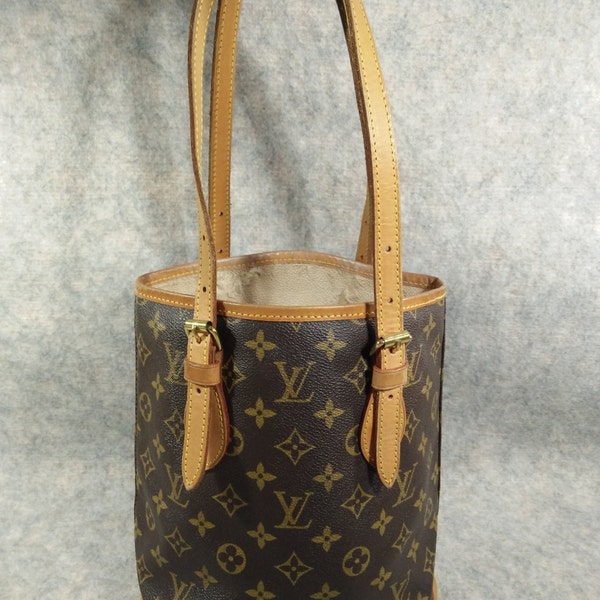Authentischen Louis Vuitton BUCKET PM Vintage 1996 Handtasche Umhängetasche, keine Schale und klebrige Innenseite, mehr Foto link im Artikel descrbtion