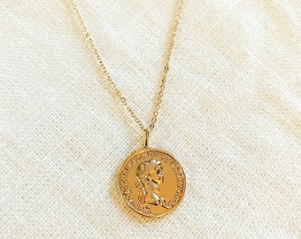 18K Gold Coin Necklace