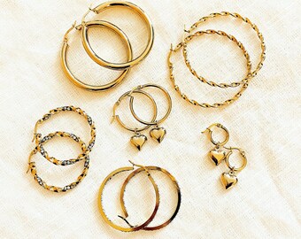 Gold Hoop Earrings