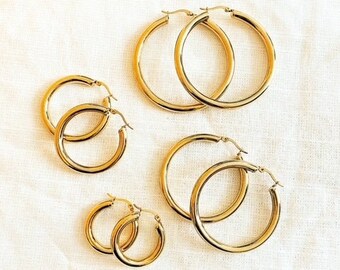 Gold Hoop Earrings