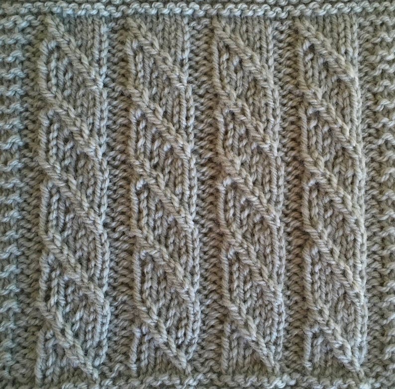Knit Blanket Pattern Rib-it Sampler Throw Part 4 - Etsy