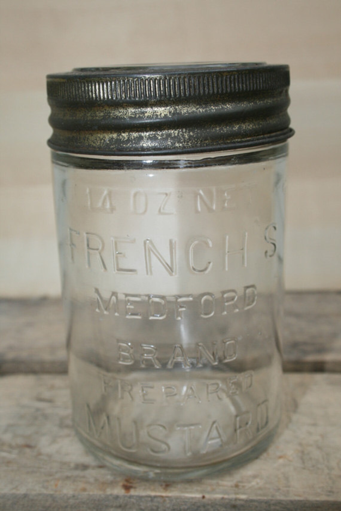 Vintage French's Medford Brand Prepared Mustard Jar With Etsy