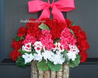 Flowers for Valentine's day Spring wreath, Mother's Day wreath coral heart wreath wreaths floral gifts front door decorations  heart