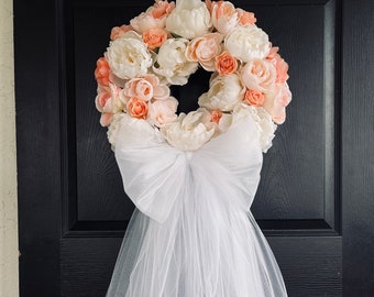 Summer bridal shower decorations wedding wreaths front door wreaths outdoor bridal shower decorations white ivory