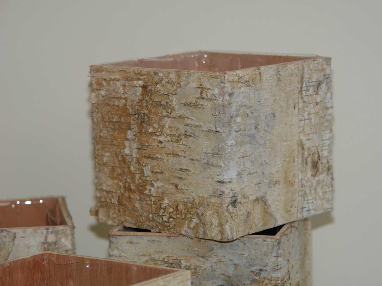 Rustic natural birch bark wood vases basket flower pot home Etsy