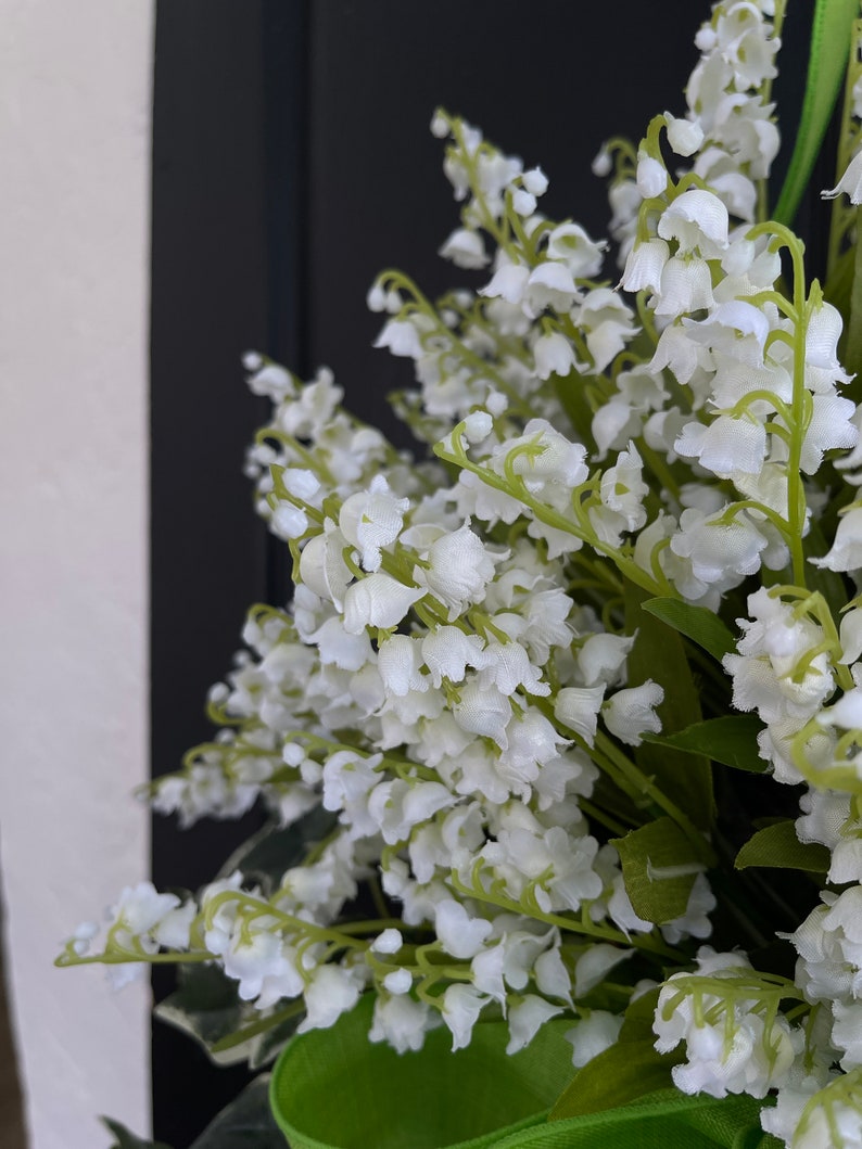 Mother's Day Lily of the Valley wreaths, Summer wreath, Spring wreaths for front door image 7