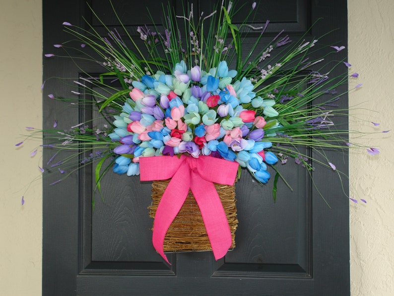 Spring Wreath Wreaths For Front Door Easter Image 0