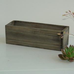 wood box wood boxes woodland planter flower box rustic pot square vases for wedding wooden boxes rustic chic wedding image 2