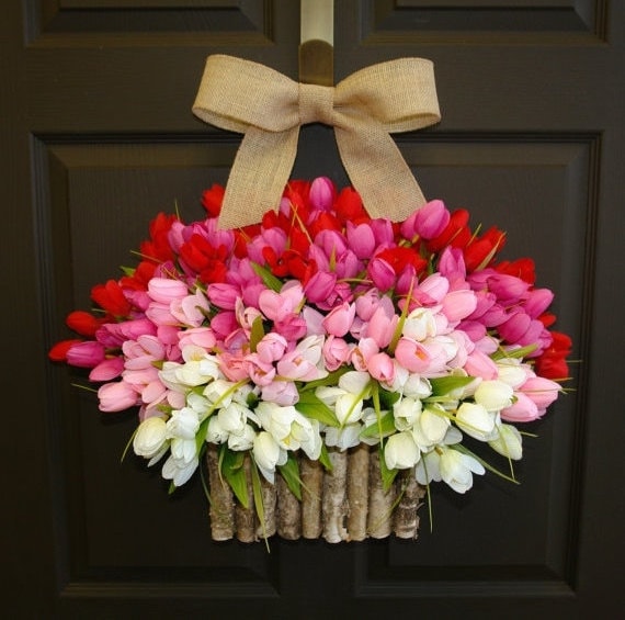 Spring wreaths for front door wreaths for Valentine's Day ...