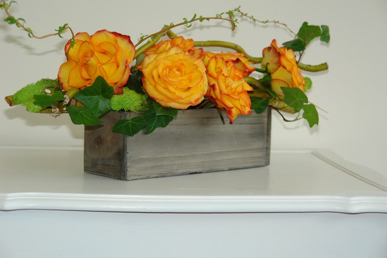 wood box wood boxes woodland planter flower box rustic pot square vases for wedding wooden boxes rustic chic wedding image 1