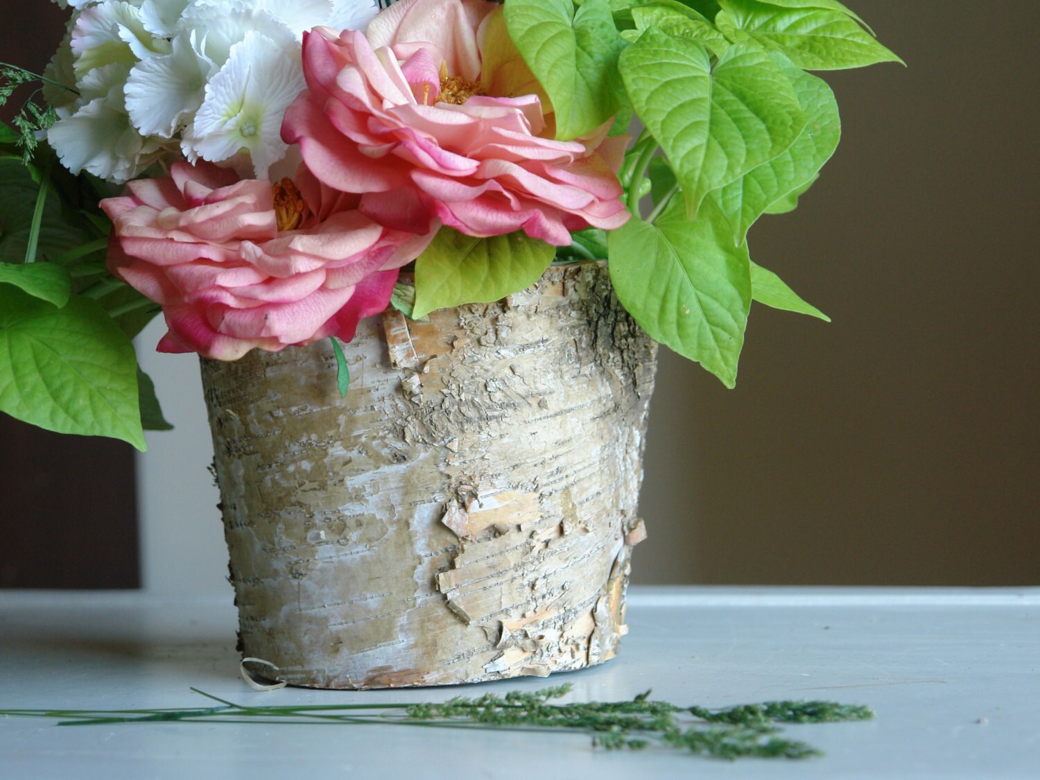 birch bark vases birchwood wood boxes wedding flower pot Etsy