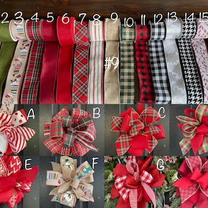 Coordinating christmas wreaths