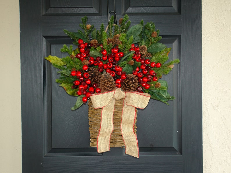 Wreath For Front Door Wreaths Red Image 0