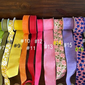 MORE COLORS ribbons bowes for Spring wreath Mother's Day Valentine's Day and more image 1