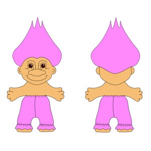 Sewing Pattern Russ Troll Doll Ruffled Pants