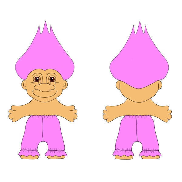 Sewing Pattern Russ Troll Doll Ruffled Pants