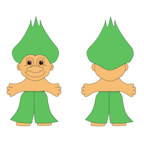 Sewing Pattern Russ Troll Doll Flared Pants