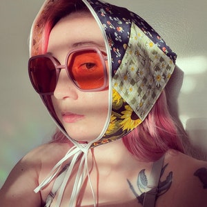 Spring Inspired Patchwork Head Scarf