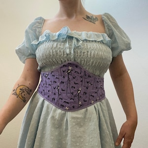 Lavender Jack Skellington NBC Underbust Corset Belt