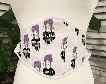 Lydia Deetz Cinturón de corsé de algodón extraño e inusual S