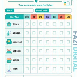 Bewerkbare dagplanner | Afdrukbaar, digitaal PDF | To-dolijst, dagelijkse checklist, takenlijst, werkdagschema, thuis, school