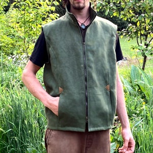 Men&#39;s Vest, Hemp Clothing, Gift&#39;s for Him, 100% Hemp