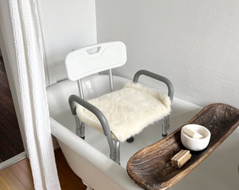 Wool Seat Pad, Office Chair Cushion, Sheep Wool Pad, Chair Support, Chair Cushion