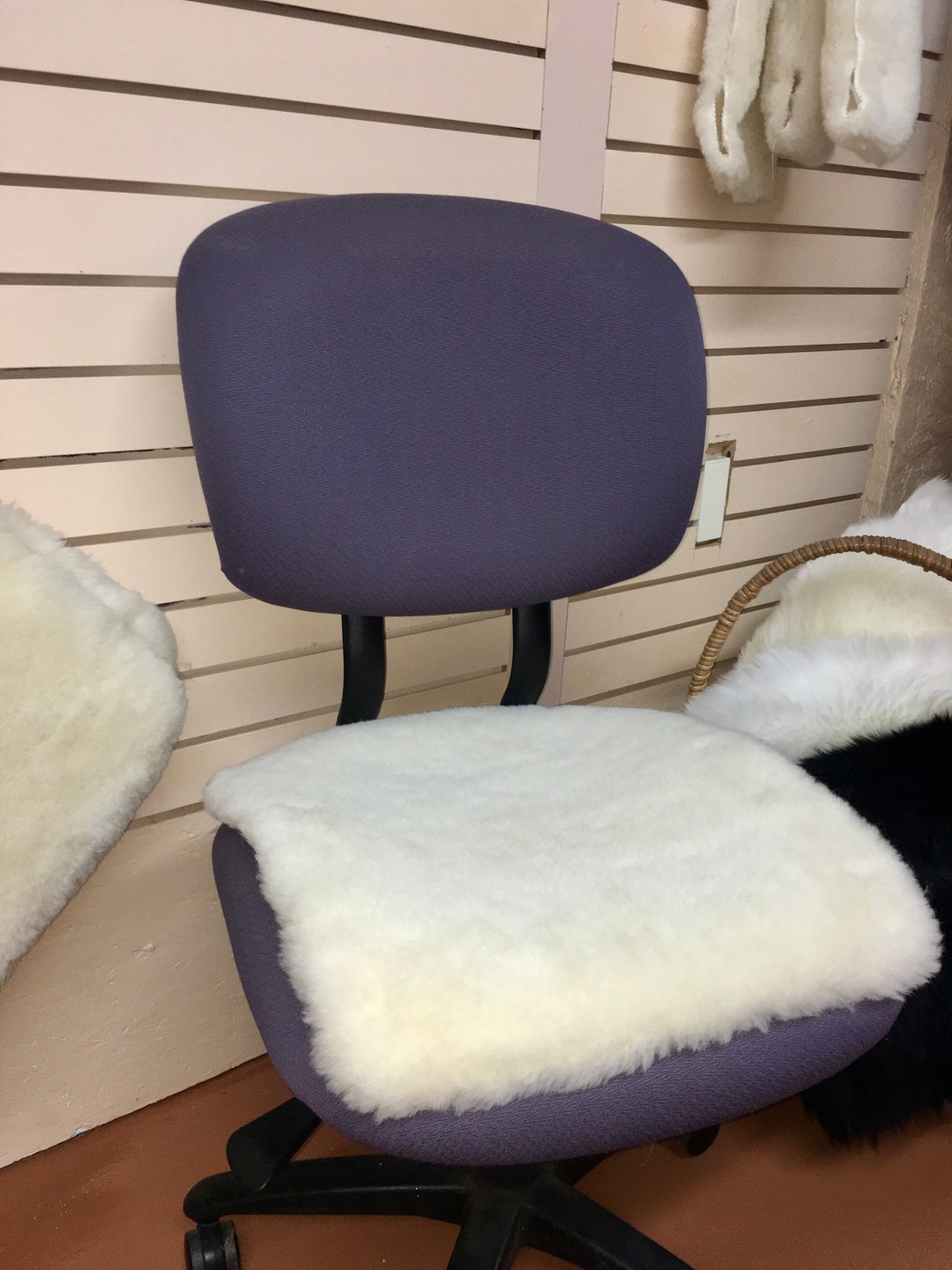 Seat Pad, Office Chair Cushion, Sheep Wool Pad, Chair Support, Chair
