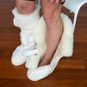 Medical Supplies, Medical Boot, Medical Protector, Sheep Wool Knee-High Boot, Post Surgery Gift, Medical Aid, Pain Relief