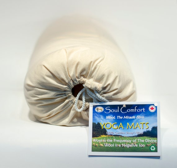 Merino Wool Yoga Mat with Heavy Cotton Backing Etsy