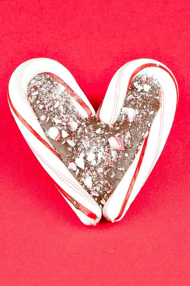 Candy Cane & Chocolate Hearts 1 dzn Etsy