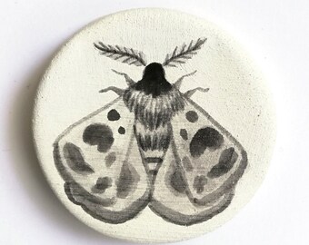 Ceramic Moth Brooch