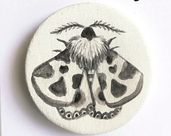 Ceramic Moth Brooch